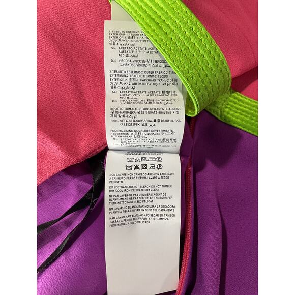 Versace Cutout Crepe Purple Acetate Mini Dress Size 40 - Picture 6 of 6